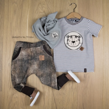 Patch / Aufnäher  - "be Wild" - Button Creme